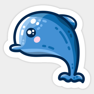 Kawaii Cute Dolphin Sticker